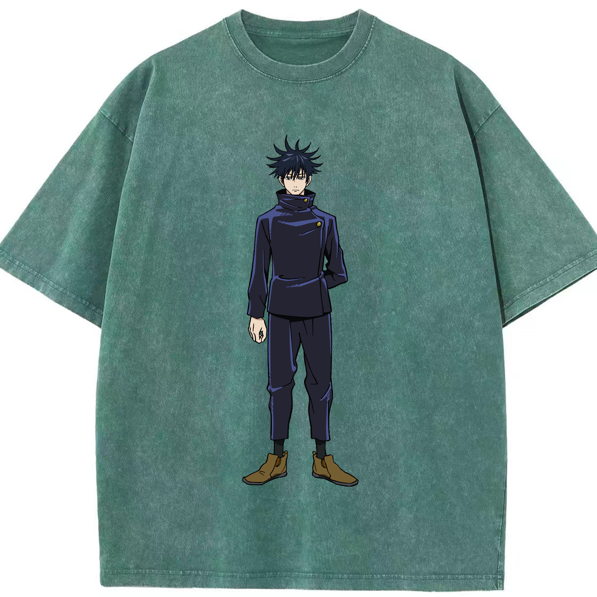 （画像用） 呪術廻戦 Jujutsu Kaisen 綿100% ヴィンテージ風 半袖Tシャツ（フロントプリント）